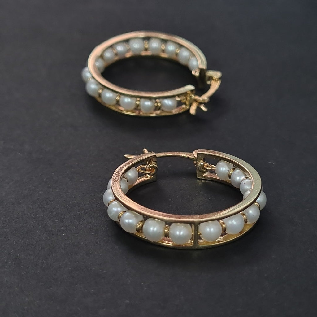 ARRACADAS PAR ORO 14 K 9,10 GRMS (SEMINUEVO)