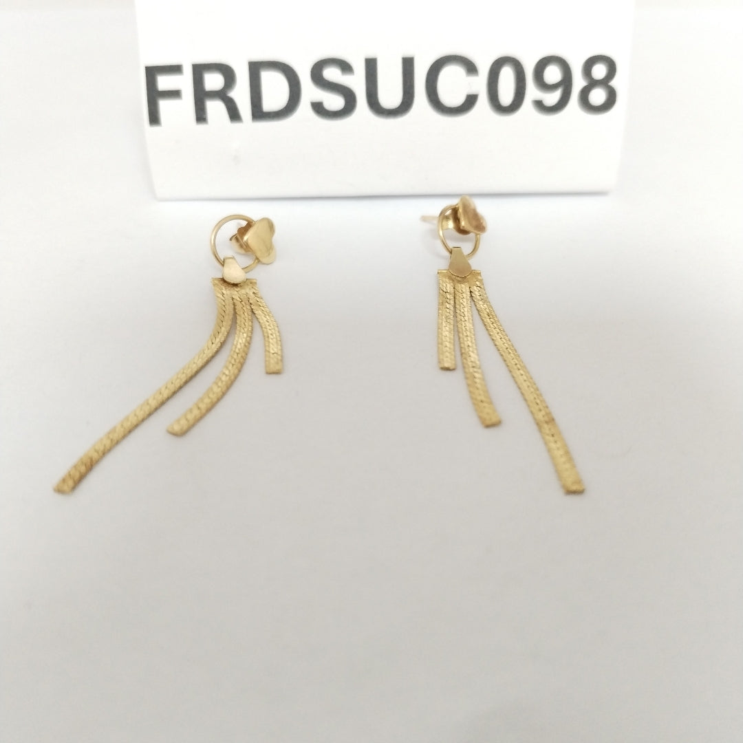 ARETES PAR ORO 14 K 2.2 GRMS (SEMINUEVO)