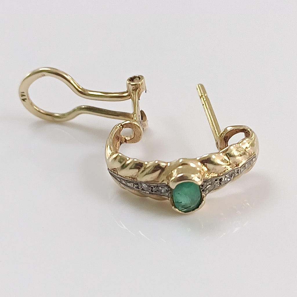ARRACADAS PAR ORO 14 K 4,80 GRMS (SEMINUEVO)