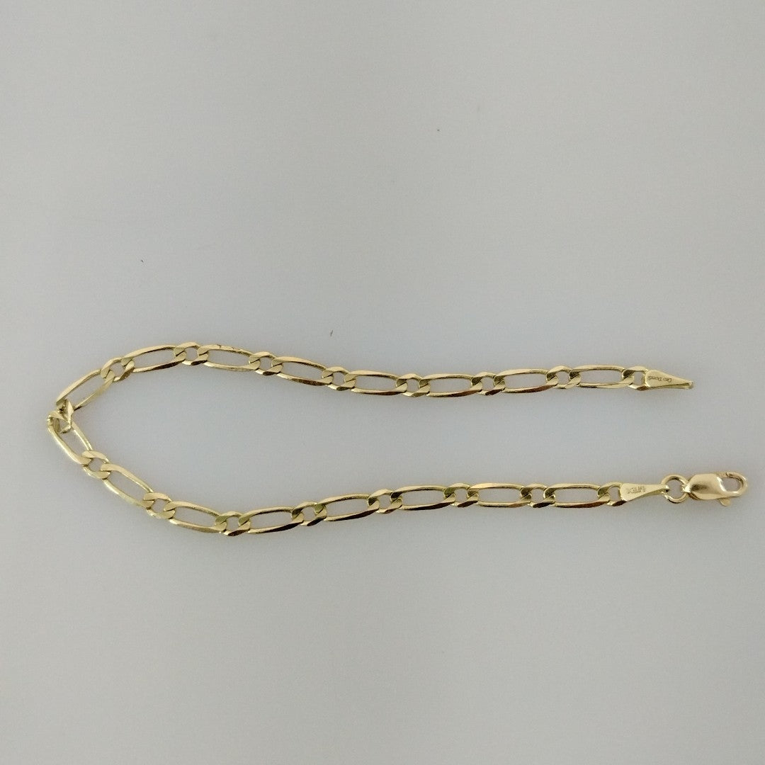 PULSERAS 1X1 ORO 14K 18 CM 2.7 GR (NUEVO)