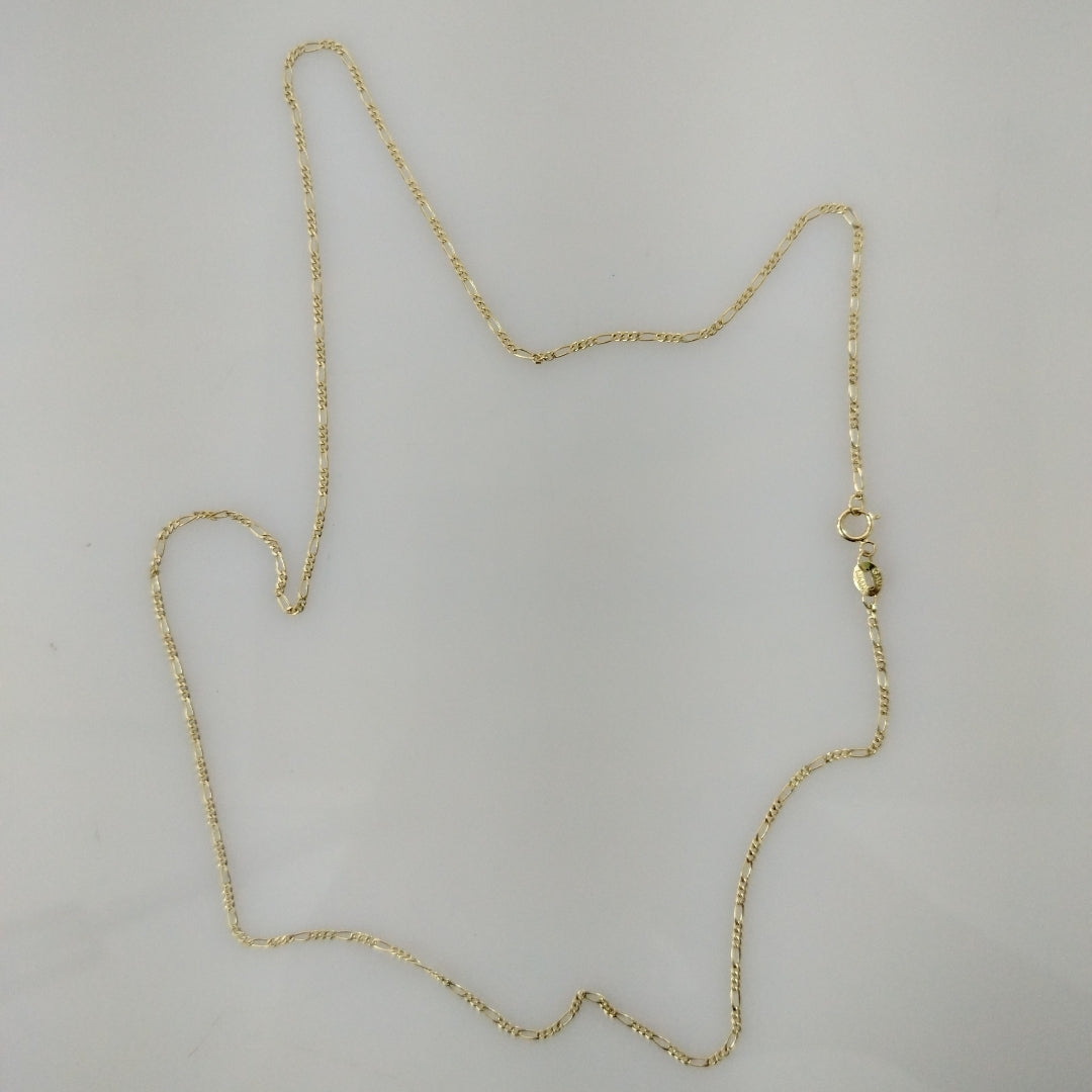 CADENAS TEJIDO 3X1 ORO 14K 55 CM 2.7 GR (NUEVO)