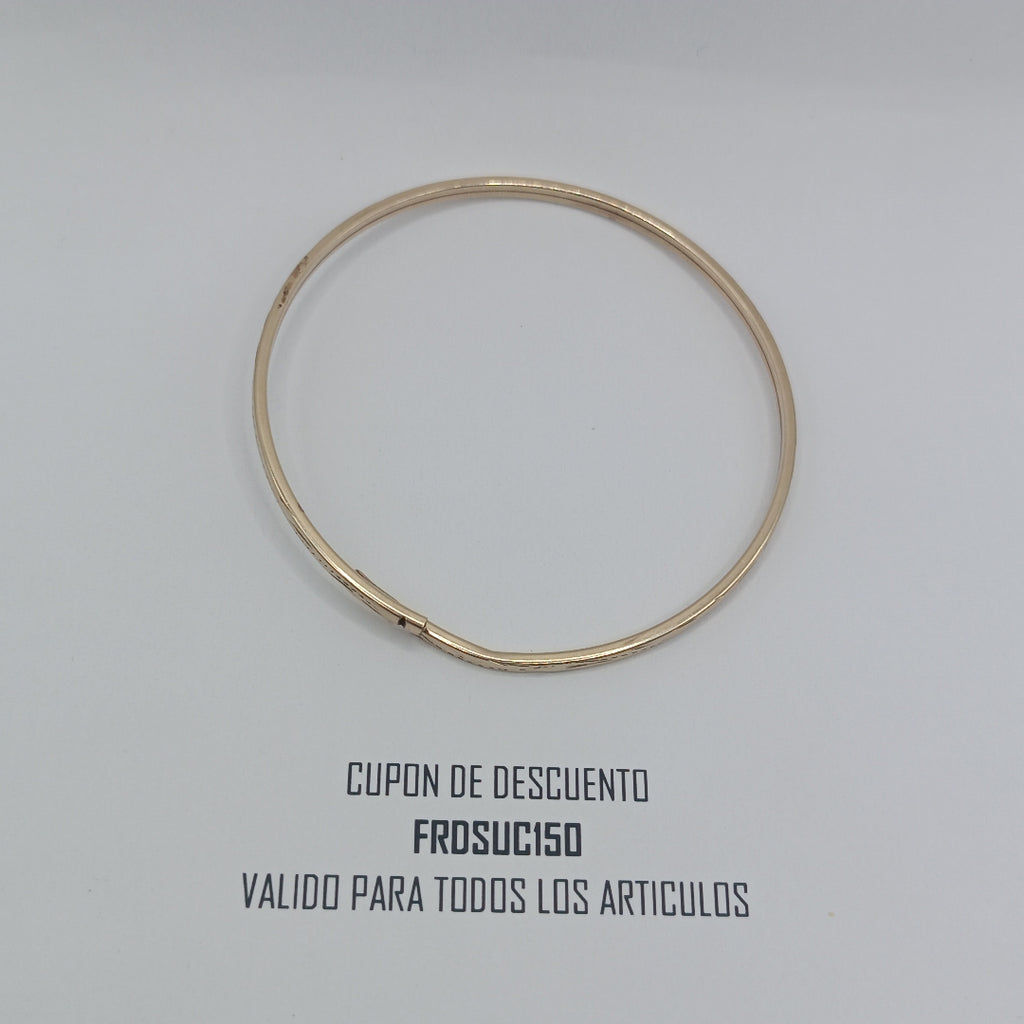 PULSERA RIGIDA ORO 10 K 4 GRMS (SEMINUEVO)