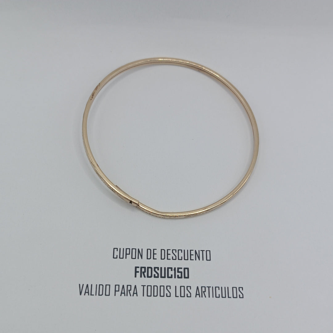 PULSERA RIGIDA ORO 10 K 4 GRMS (SEMINUEVO)