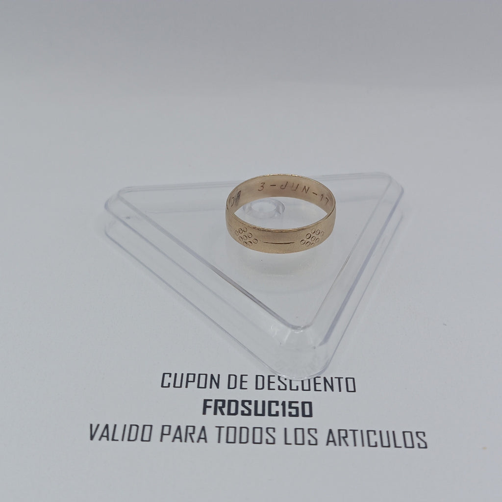 ANILLO ORO 10 K 2.1 GRMS (SEMINUEVO)