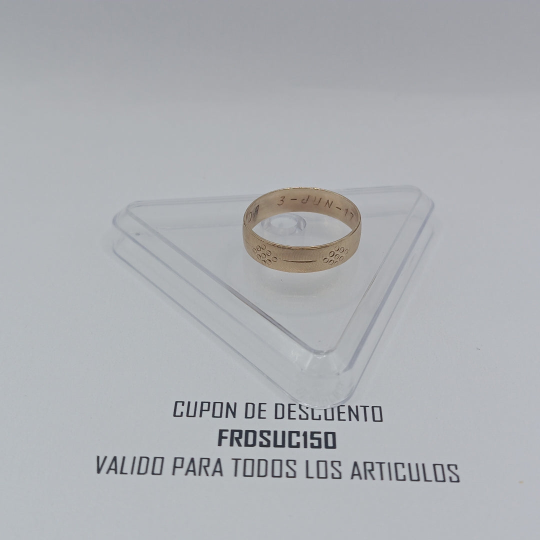 ANILLO ORO 10 K 2.1 GRMS (SEMINUEVO)