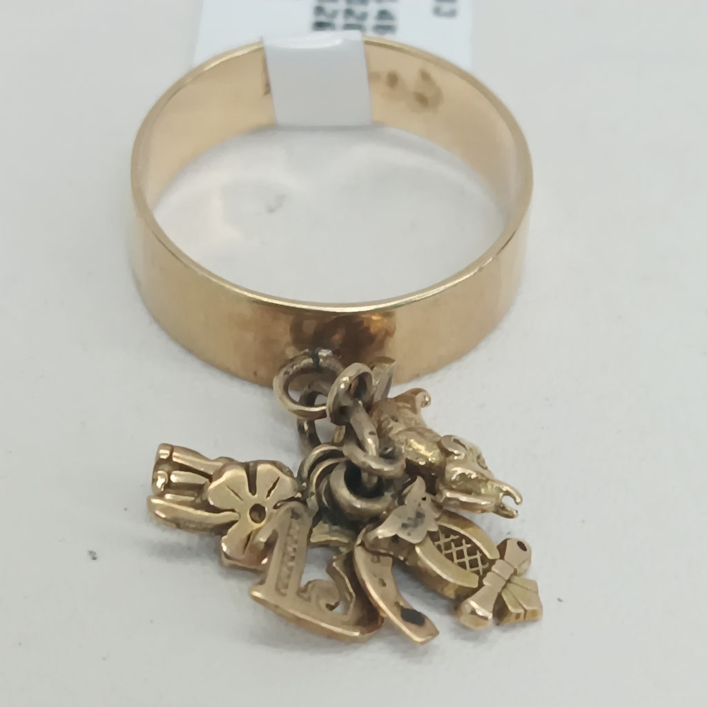 ARGOLLA DE LA SUERTE ORO 14 K 5,10 GRMS (SEMINUEVO)