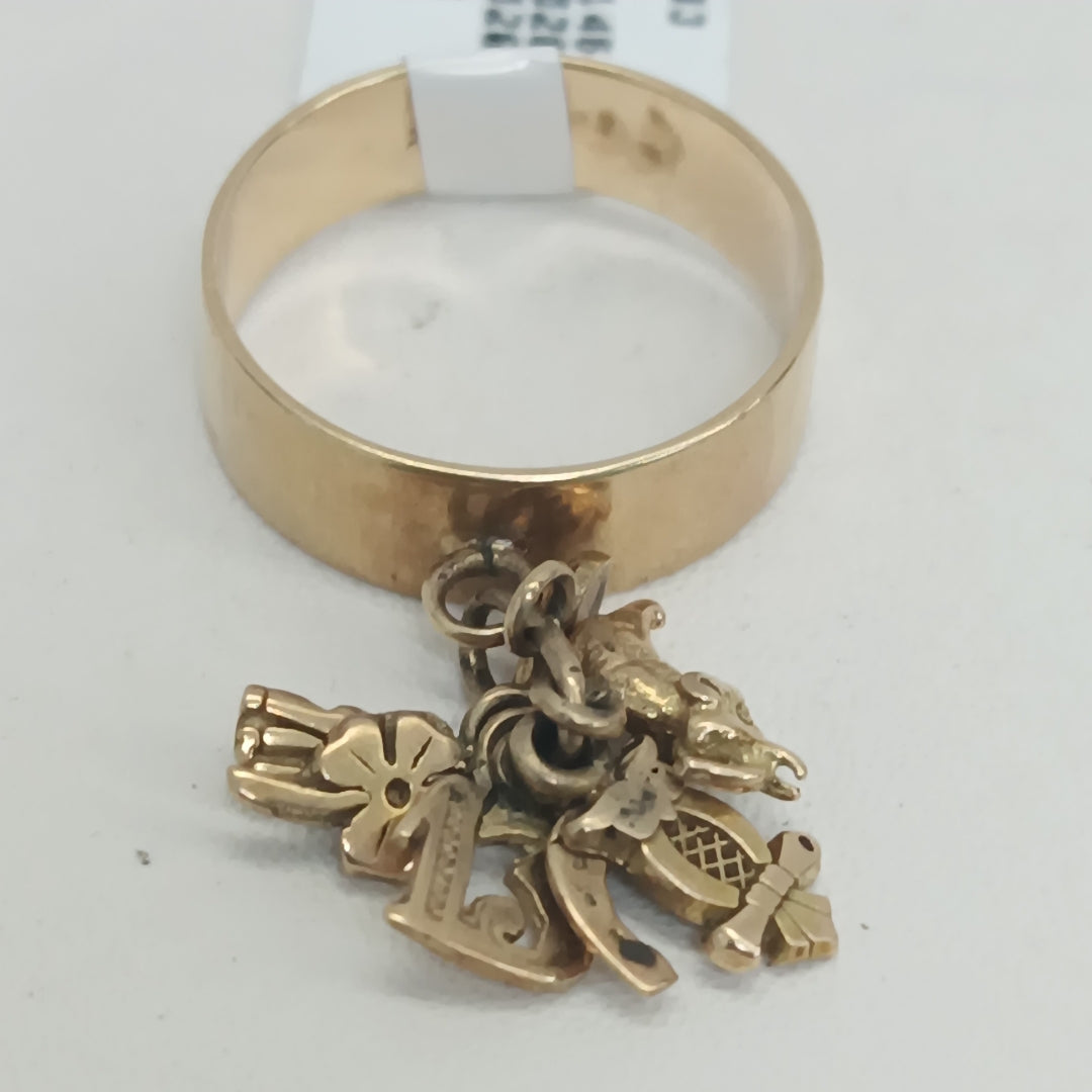 ARGOLLA DE LA SUERTE ORO 14 K 5,10 GRMS (SEMINUEVO)