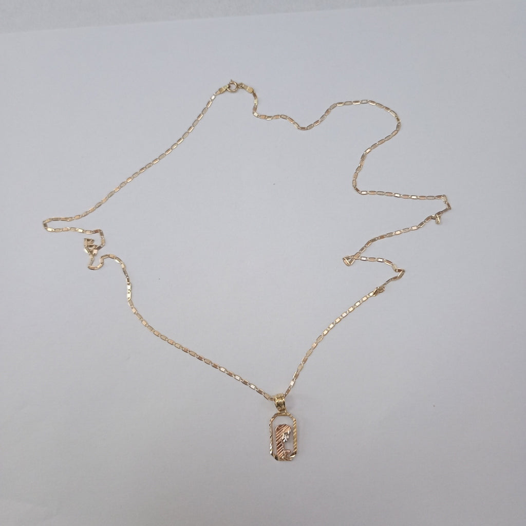 CADENA, DIJE ORO 14 K 2.5 GRMS (SEMINUEVO)