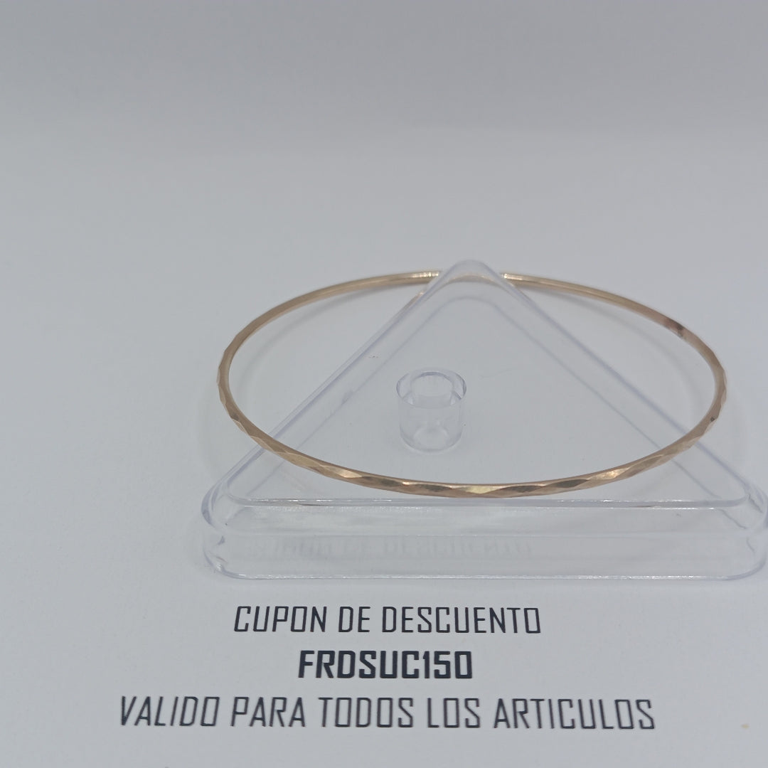 PULSERA RIGIDA ORO 10 K 2.8 GRMS (SEMINUEVO)