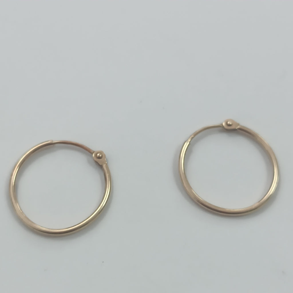 ARRACADAS PAR ORO 14 K 0.6 GRMS (SEMINUEVO)