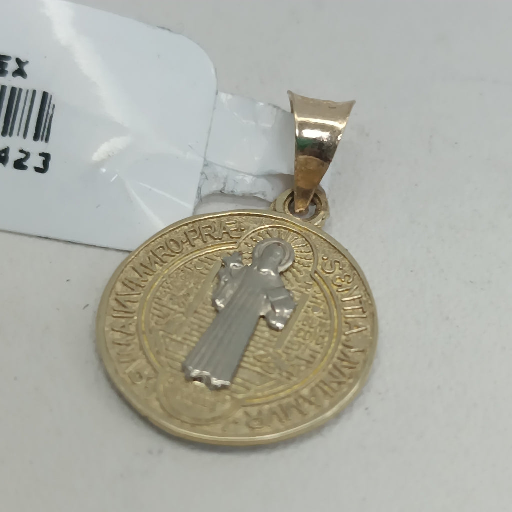 DIJES MEDALLA SAN BENITO ORO 10K 2 GR (NUEVO)