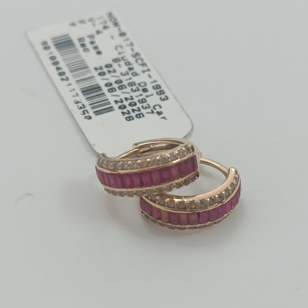 ARRACADAS PAR ORO 14 K 2.2 GRMS (SEMINUEVO)