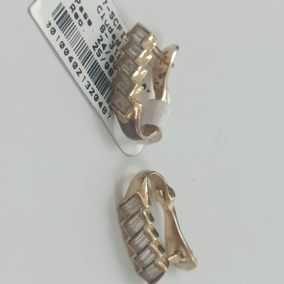 ARETES PAR ORO 14 K 3.8 GRMS (SEMINUEVO)