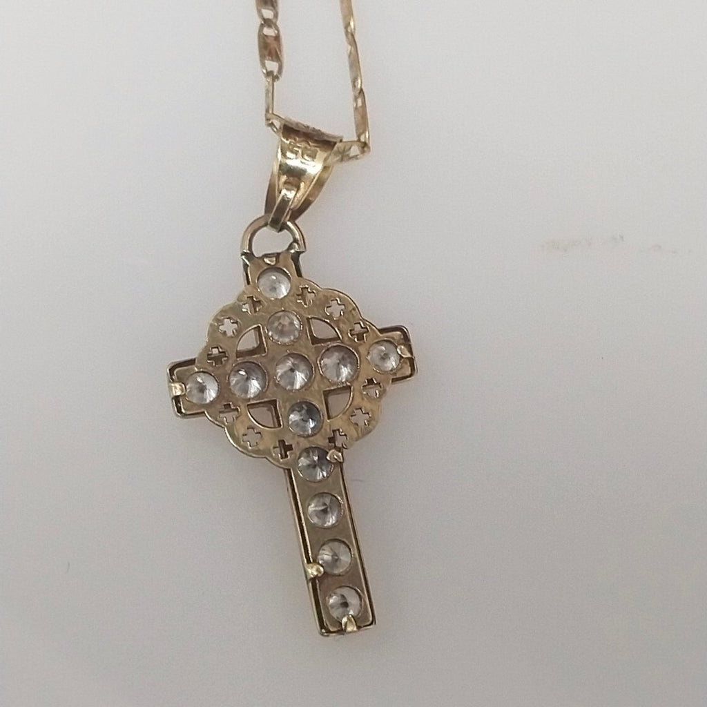 CADENA, CRUCIFIJO ORO 10 K 2.4 GRMS (SEMINUEVO)