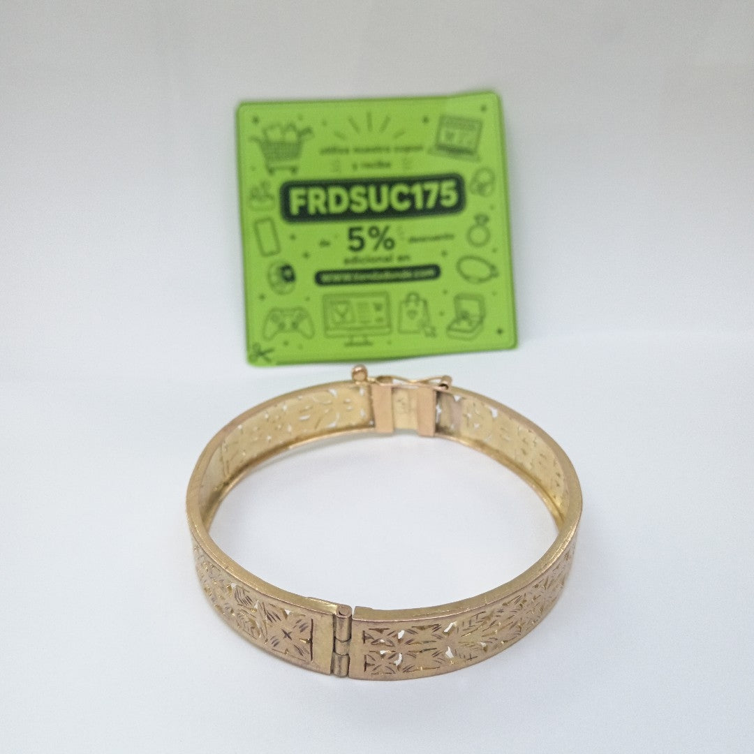 PULSERA RIGIDA ORO 8 K 24.8 GRMS (SEMINUEVO)