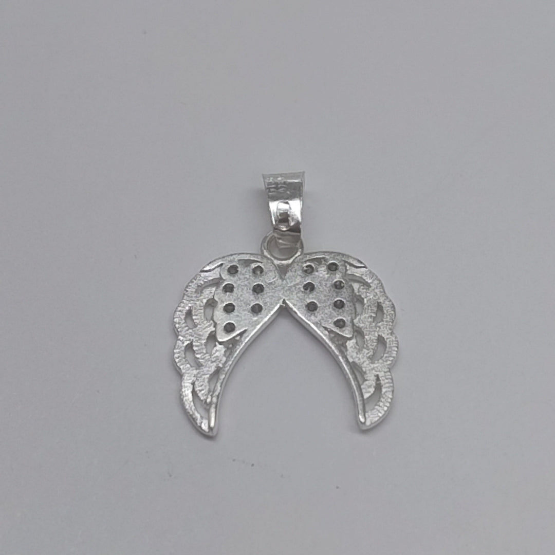 DIJE ALAS C/CIRCONIAS PLATA .925 2.3 GR (NUEVO)