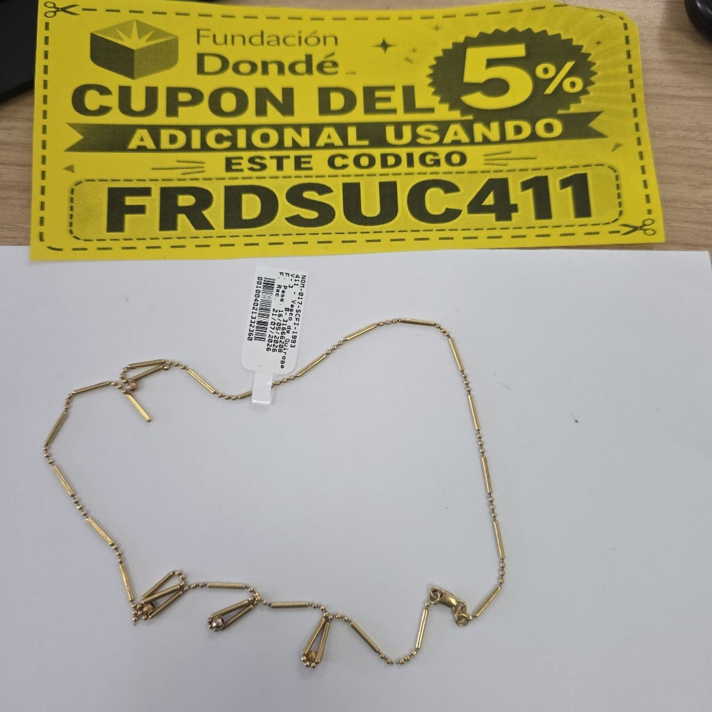 CADENA ORO 14 K 4,80 GRMS (SEMINUEVO)