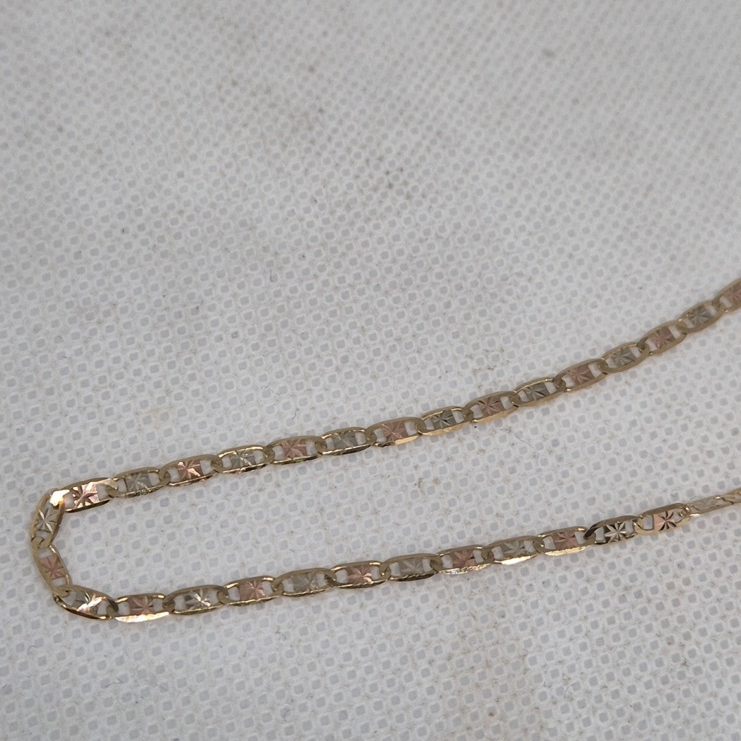 CADENA ORO COMBINADO 10 K 2.6 GRMS (SEMINUEVO)