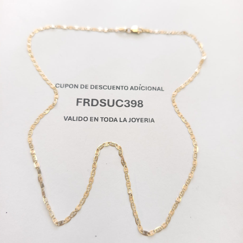 CADENA ORO,ORO COMBINADO 14 K 2,60 GRMS (SEMINUEVO)