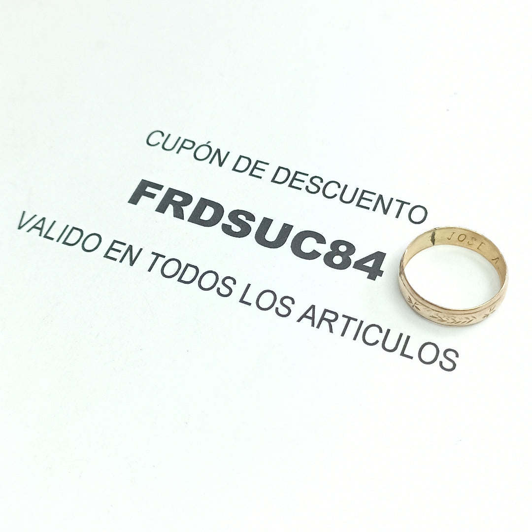 ARGOLLA ORO 8 K 1,40 GRMS (SEMINUEVO)