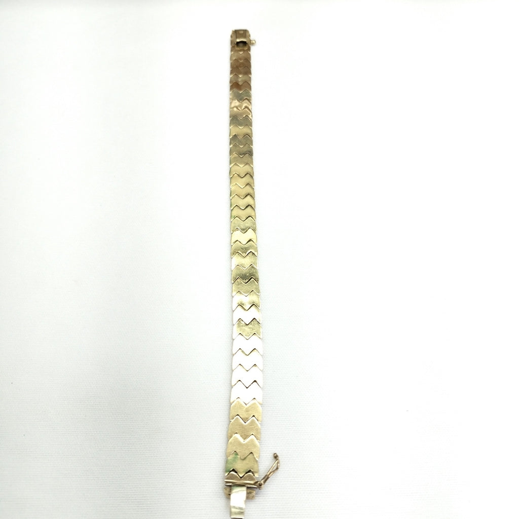 PULSERA ORO COMBINADO 14 K 12,90 GRMS (SEMINUEVO)