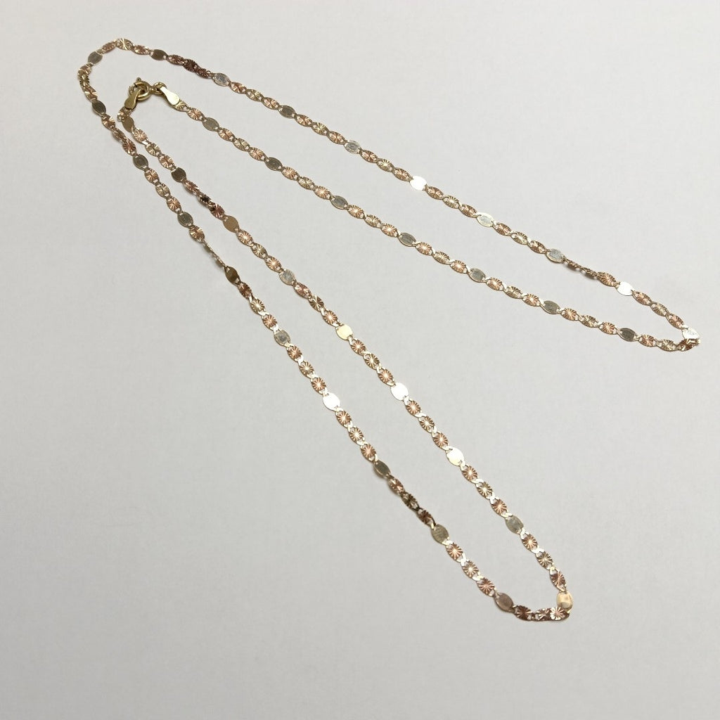 CADENA ORO COMBINADO 10 K 2,90 GRMS (SEMINUEVO)