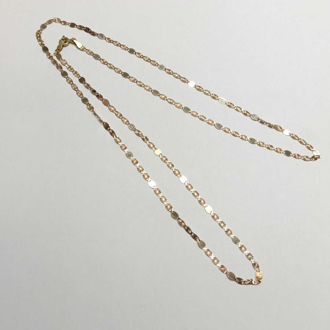 CADENA ORO COMBINADO 10 K 2,90 GRMS (SEMINUEVO)
