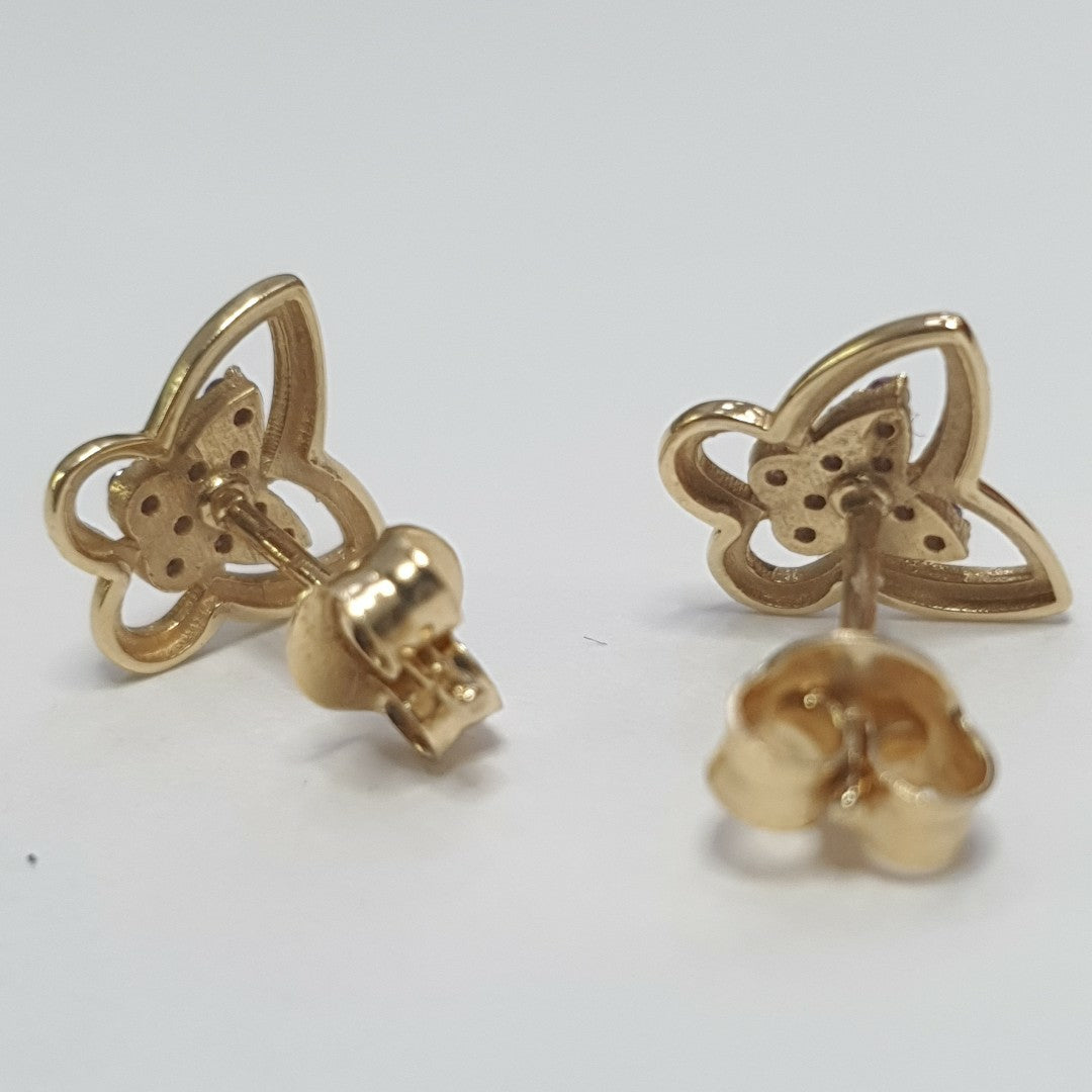 BROQUELES PAR ORO 14 K 1.4 GRMS (SEMINUEVO)