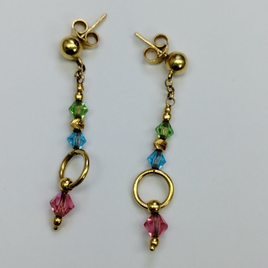 ARETES PAR ORO 14 K 3.1 GRMS (SEMINUEVO)