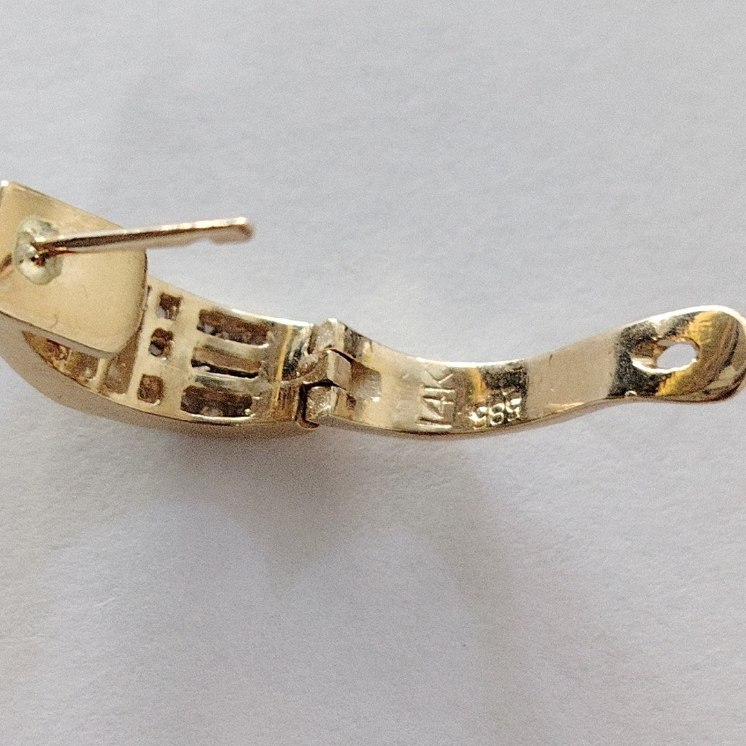ARETES PAR ORO 14 K 4,20 GRMS (SEMINUEVO)
