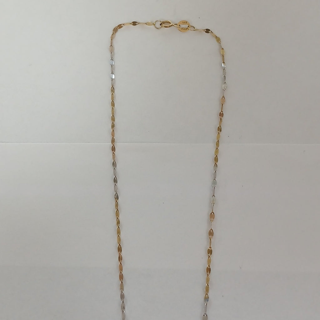 CADENA, MEDALLA RELIGIOSA ORO 14 K 1.8 GRMS (SEMINUEVO)