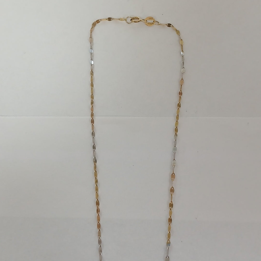 CADENA, MEDALLA RELIGIOSA ORO 14 K 1.8 GRMS (SEMINUEVO)