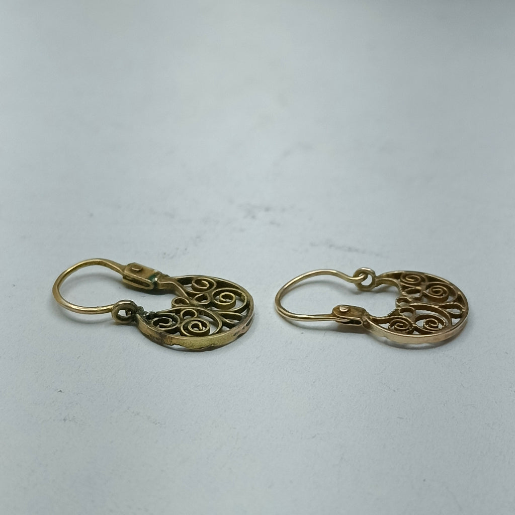 ARRACADAS PAR ORO 8 K 0,90 GRMS (SEMINUEVO)