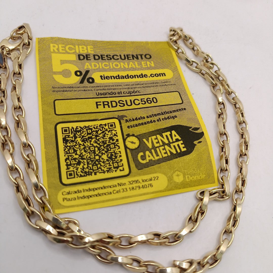 CADENA ORO 14 K 8.3 GRMS (SEMINUEVO)