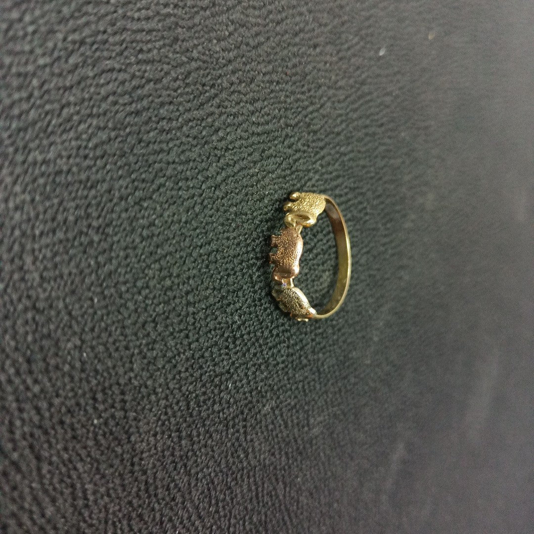 ANILLITO ORO COMBINADO 14 K 2,10 GRMS (SEMINUEVO)