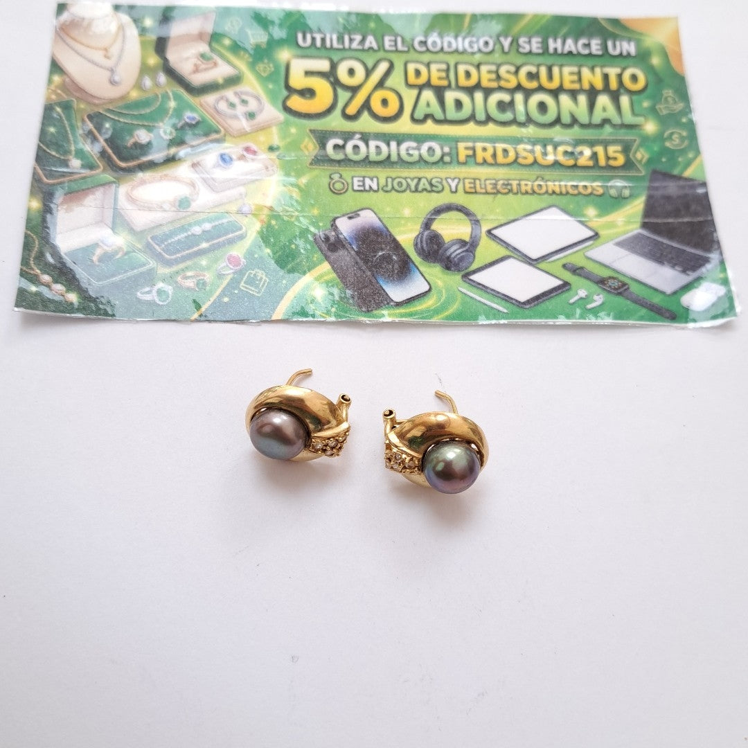 ARETES PAR ORO 14 K 6.7 GRMS (SEMINUEVO)