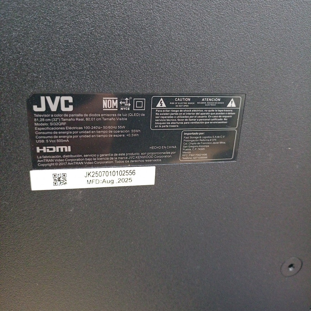 PANTALLA JVC SI32QRF (2025) 32" QLED 4K (SEMINUEVO)