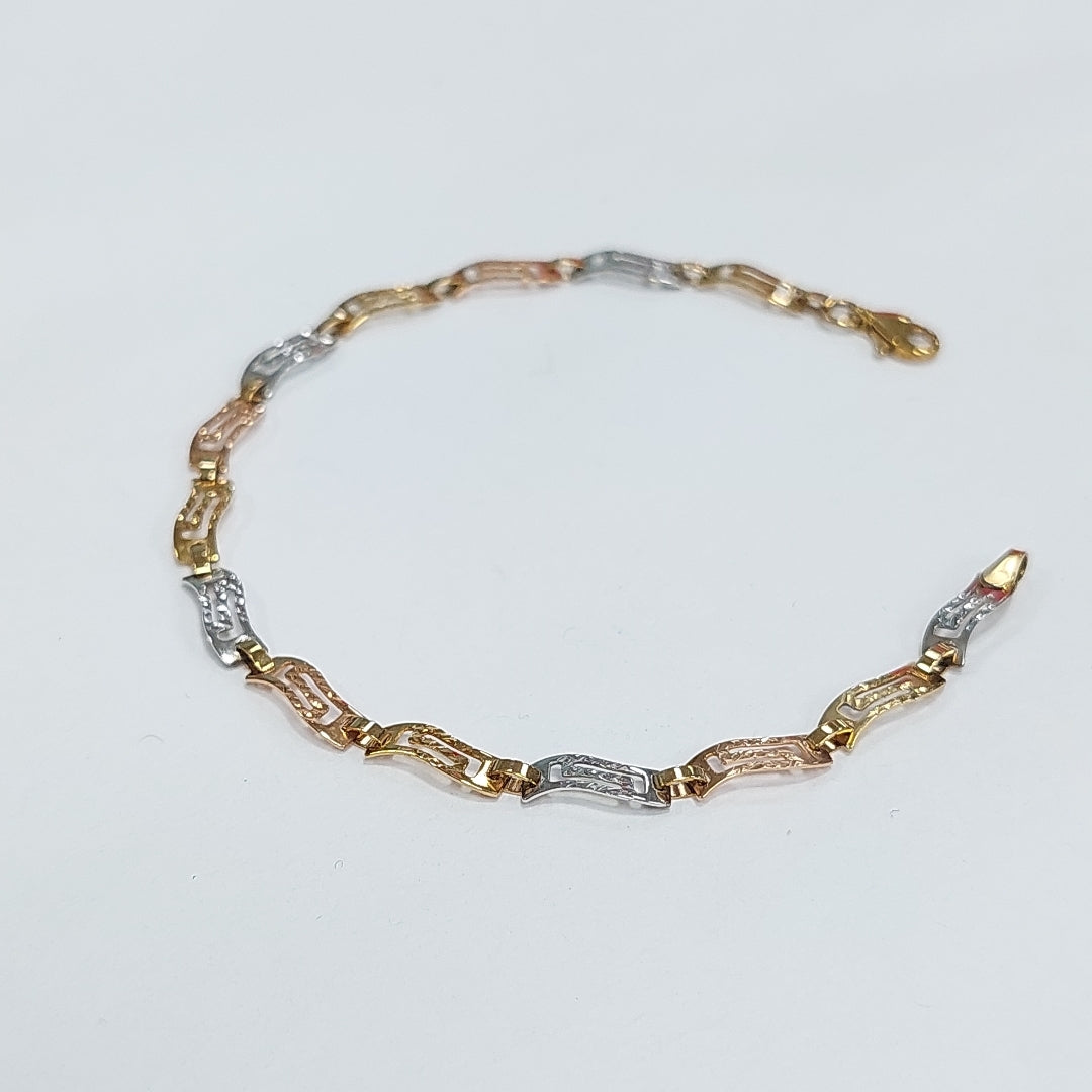 PULSERA ORO, ORO COMBINADO 10 K 2.6 GRMS (SEMINUEVO)