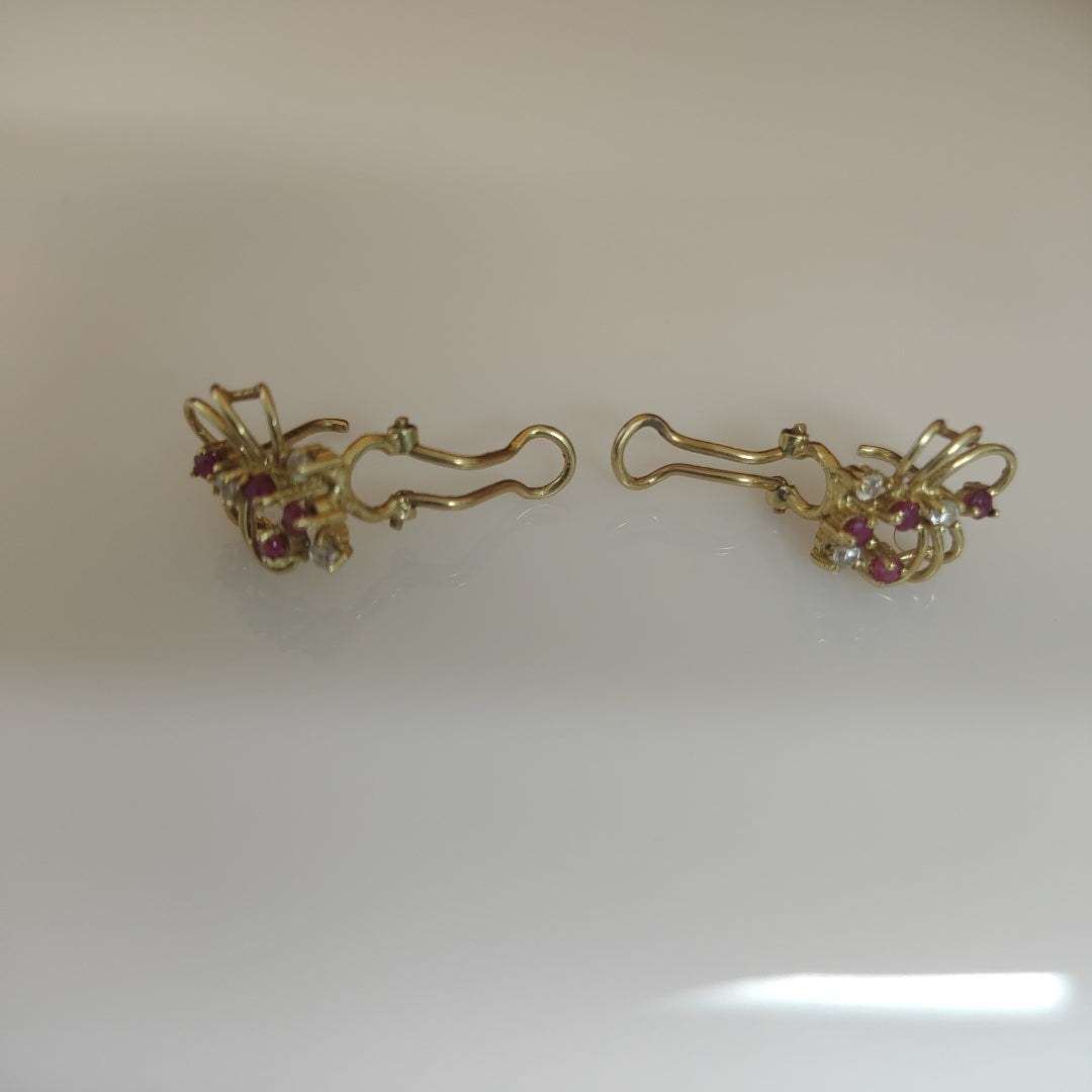 ARETES PAR ORO 14 K 3.5 GRMS (SEMINUEVO)