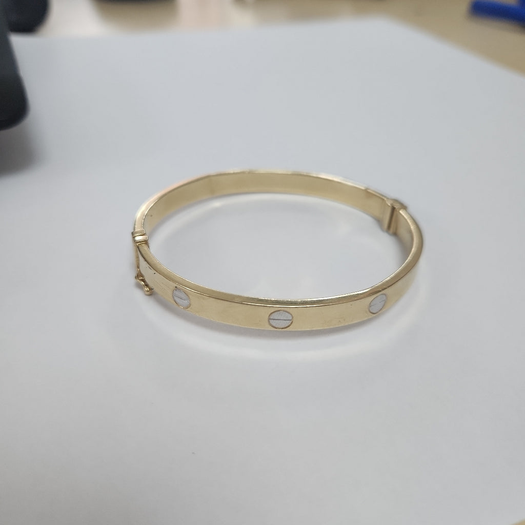 PULSERA RIGIDA ORO 14 K 10,40 GRMS (SEMINUEVO)