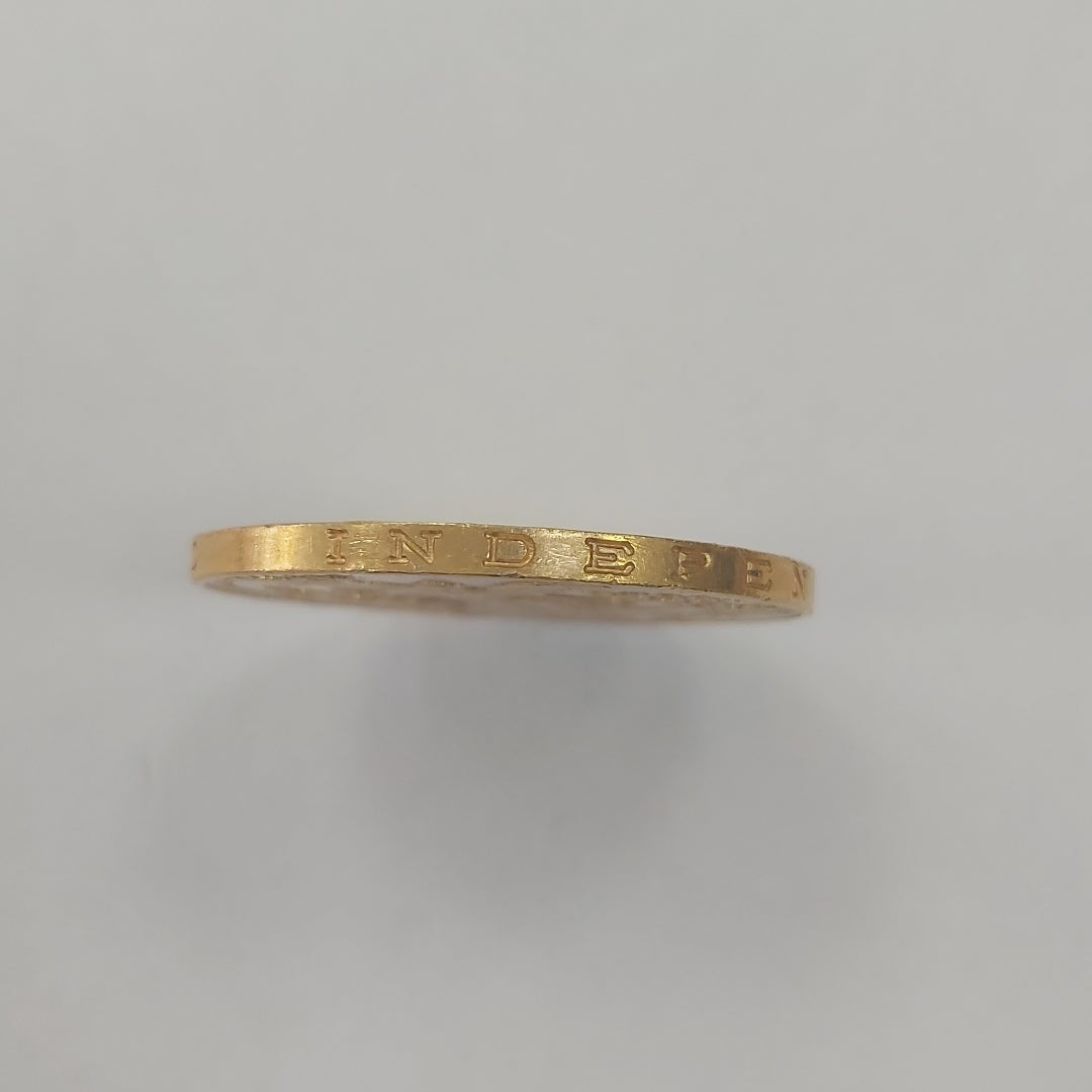 K1 41.6 GRMS 21 K IDENTIFICACIÓN MONEDA NOMINATIVA MONEDAS PESOS 50 PESOS (SEMINUEVO)