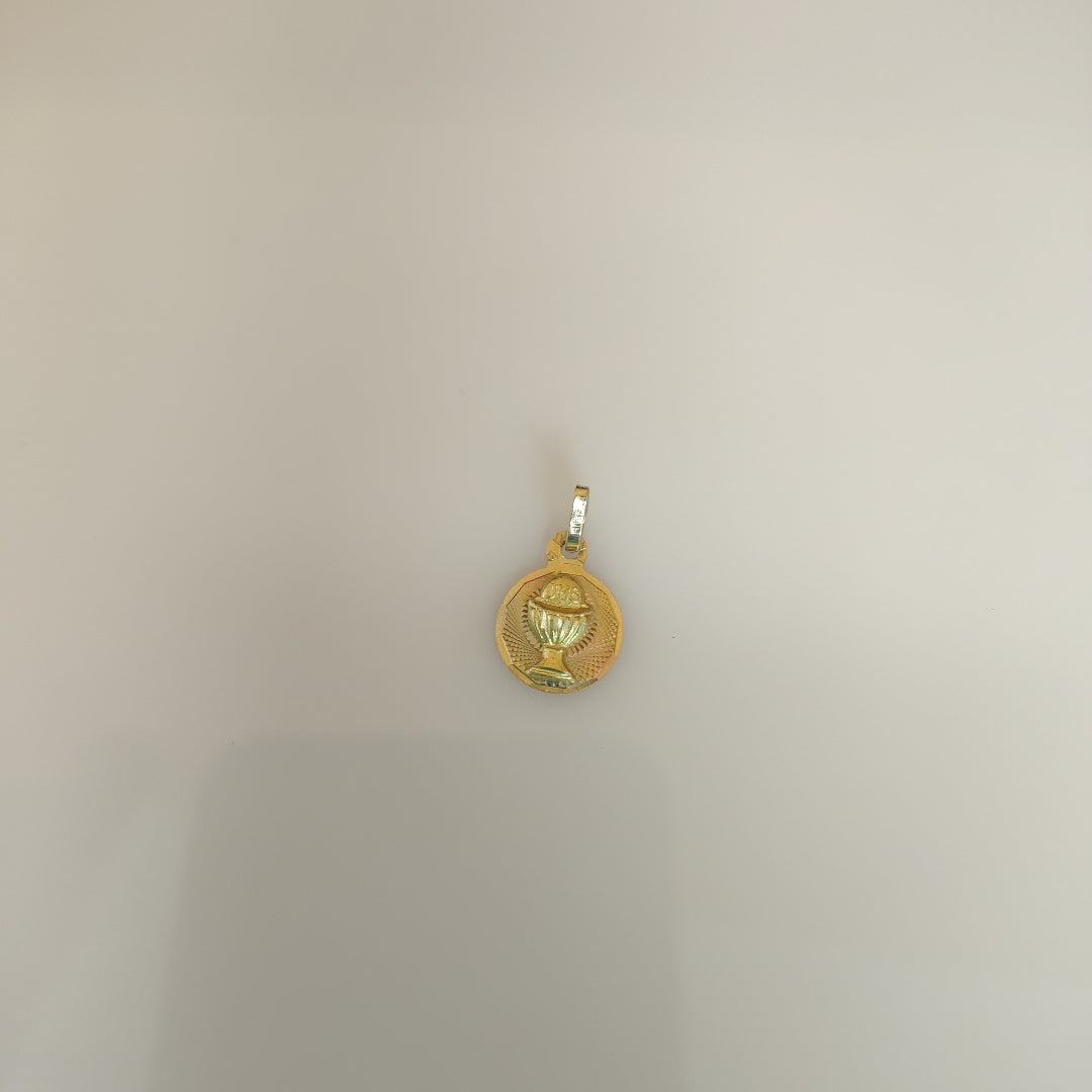 DIJE,MEDALLA RELIGIOSA ORO,ORO COMBINADO 10 K 0,70 GRMS (SEMINUEVO)