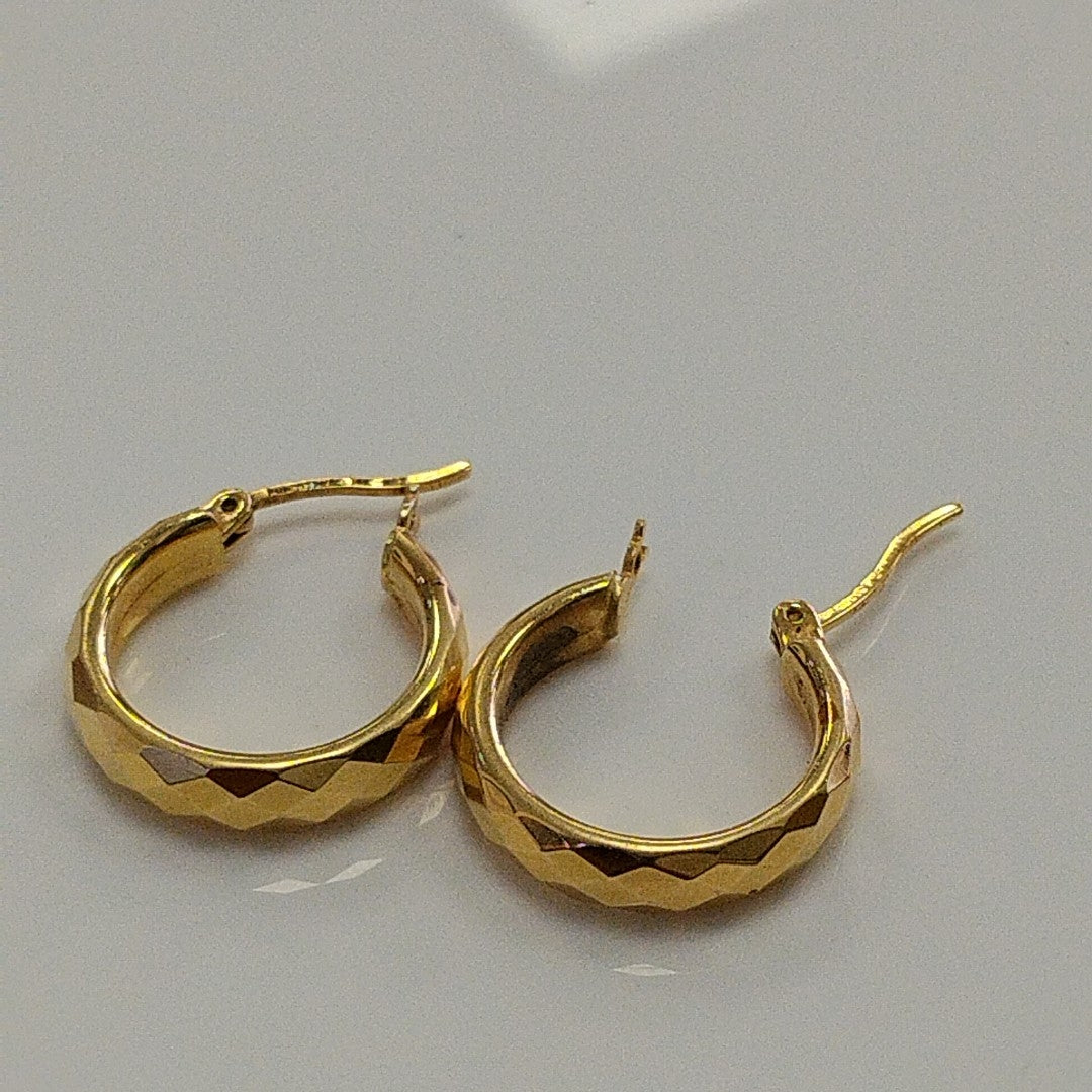 ARRACADAS PAR ORO 14 K 2.5 GRMS (SEMINUEVO)