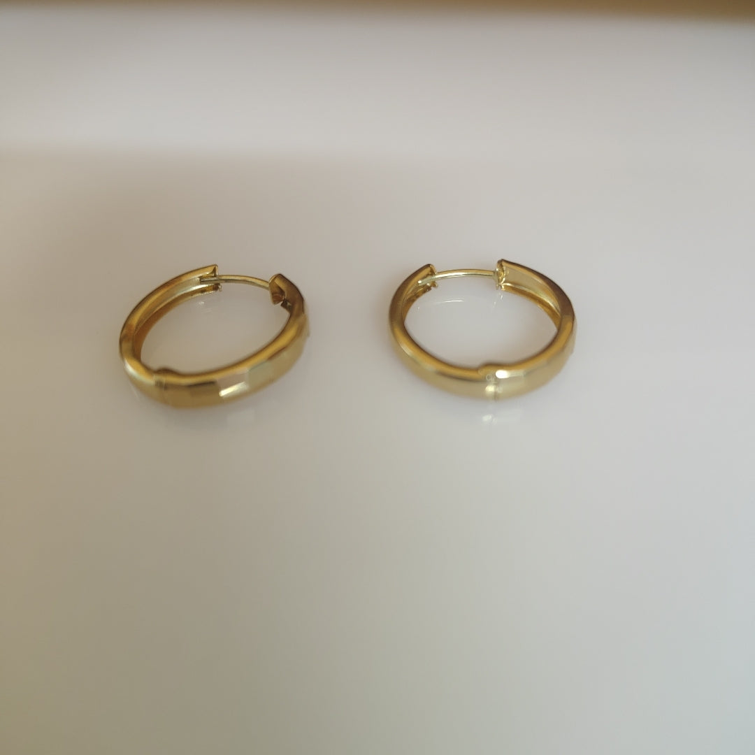 ARRACADAS PAR ORO 14 K 1.6 GRMS (SEMINUEVO)