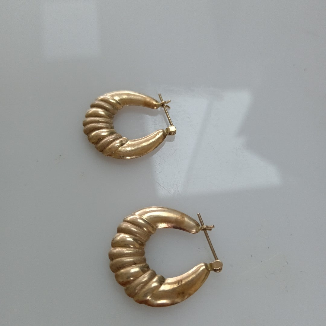 ARETES PAR ORO 14 K 2.5 GRMS (SEMINUEVO)