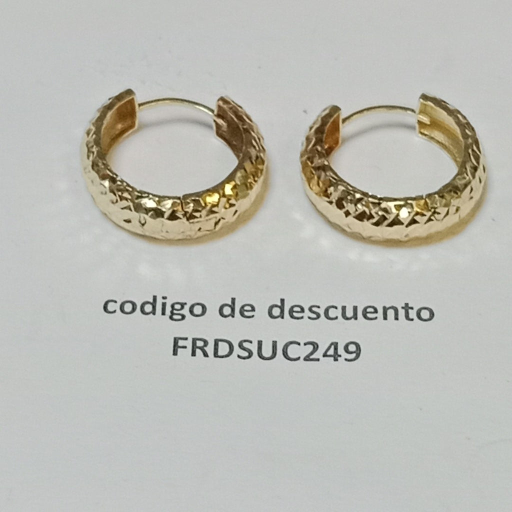 ARRACADAS PAR ORO 14 K 3.9 GRMS (SEMINUEVO)