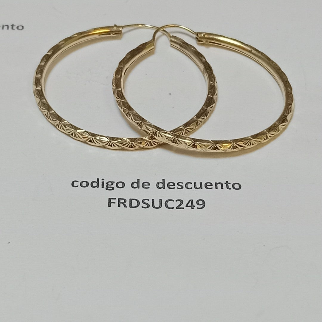 ARRACADAS PAR ORO 10 K 3.6 GRMS (SEMINUEVO)