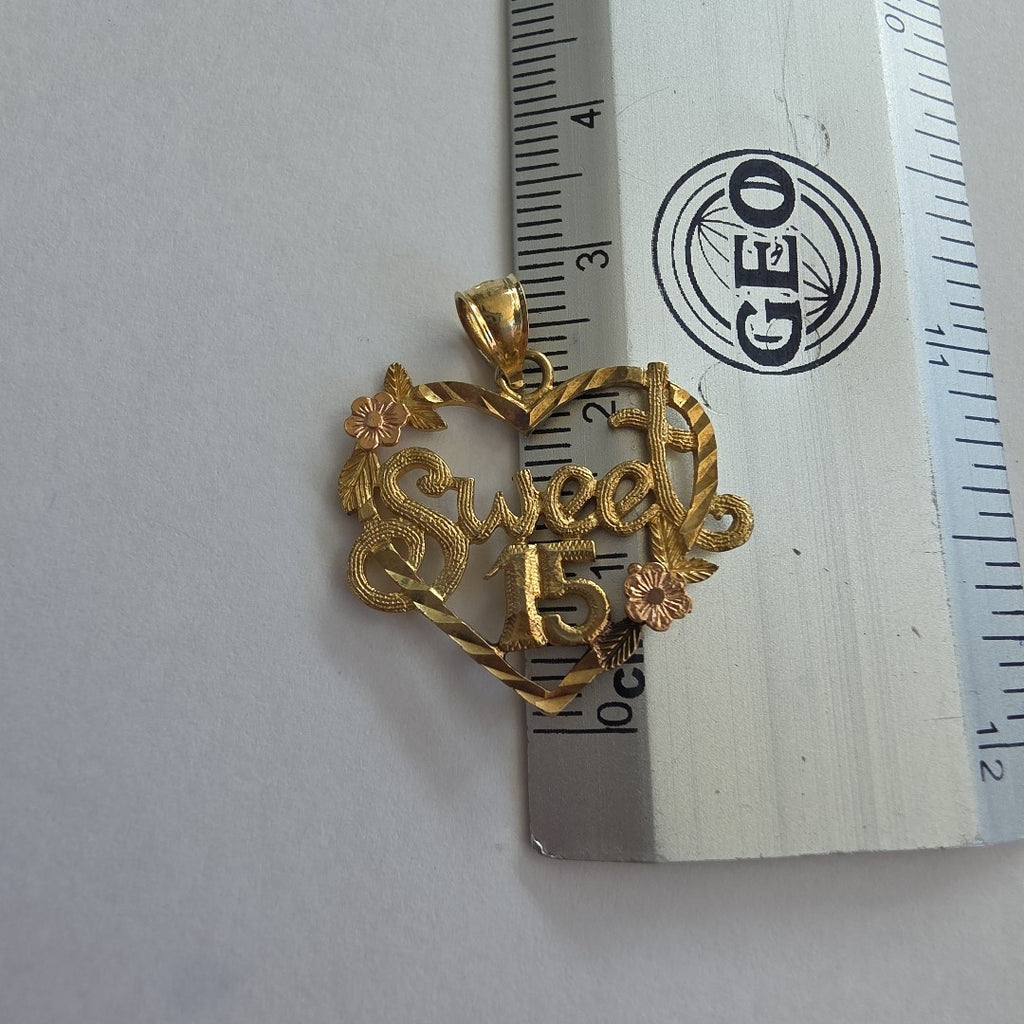 DIJE ORO,ORO COMBINADO 14 K 2,00 GRMS (SEMINUEVO)