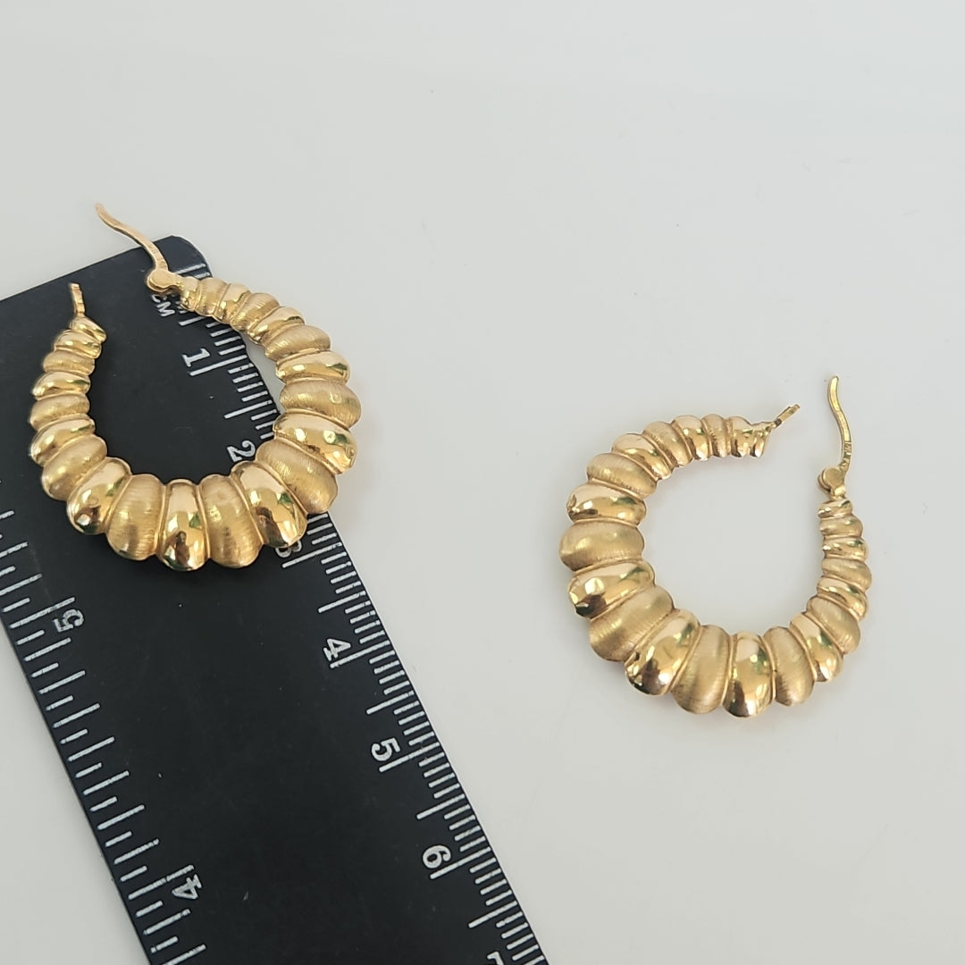 ARRACADAS PAR ORO 14 K 3 GRMS (SEMINUEVO)