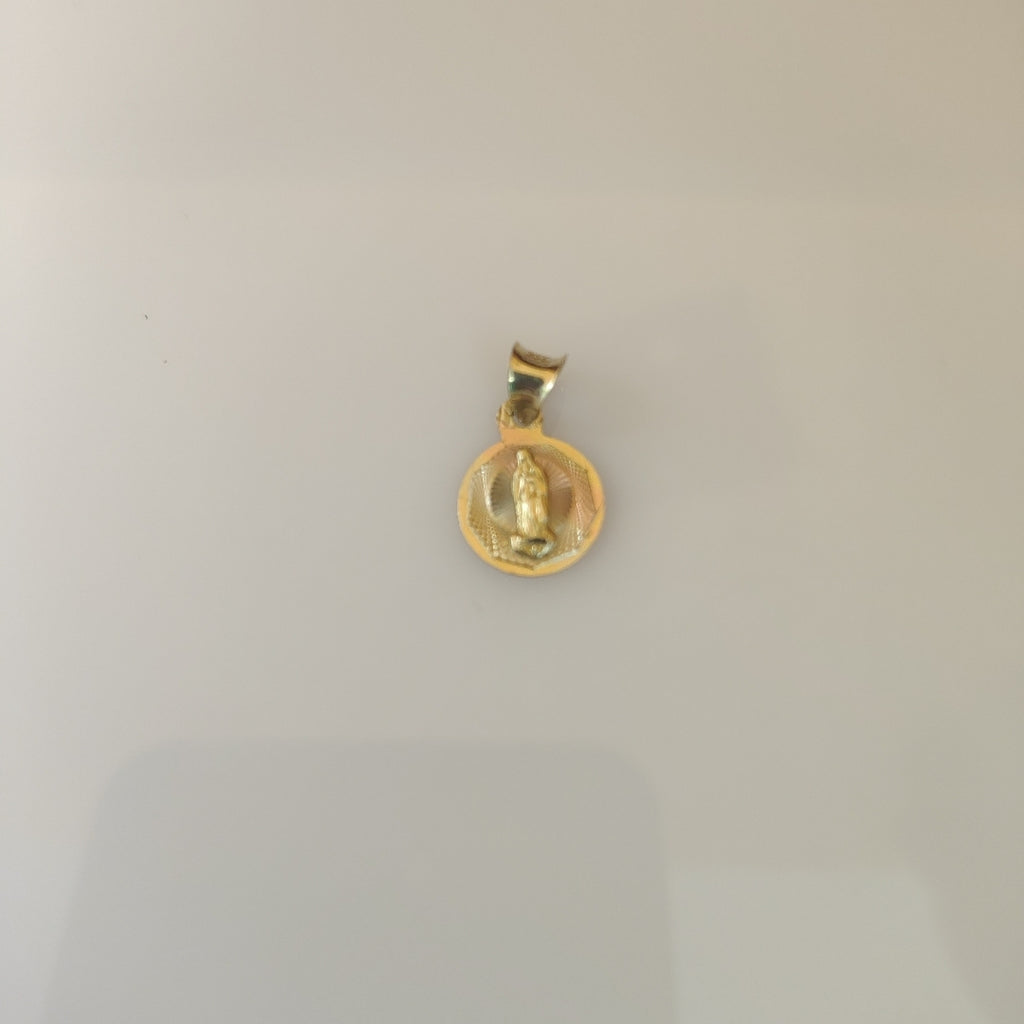 DIJE,MEDALLA RELIGIOSA ORO,ORO COMBINADO 10 K 0,70 GRMS (SEMINUEVO)